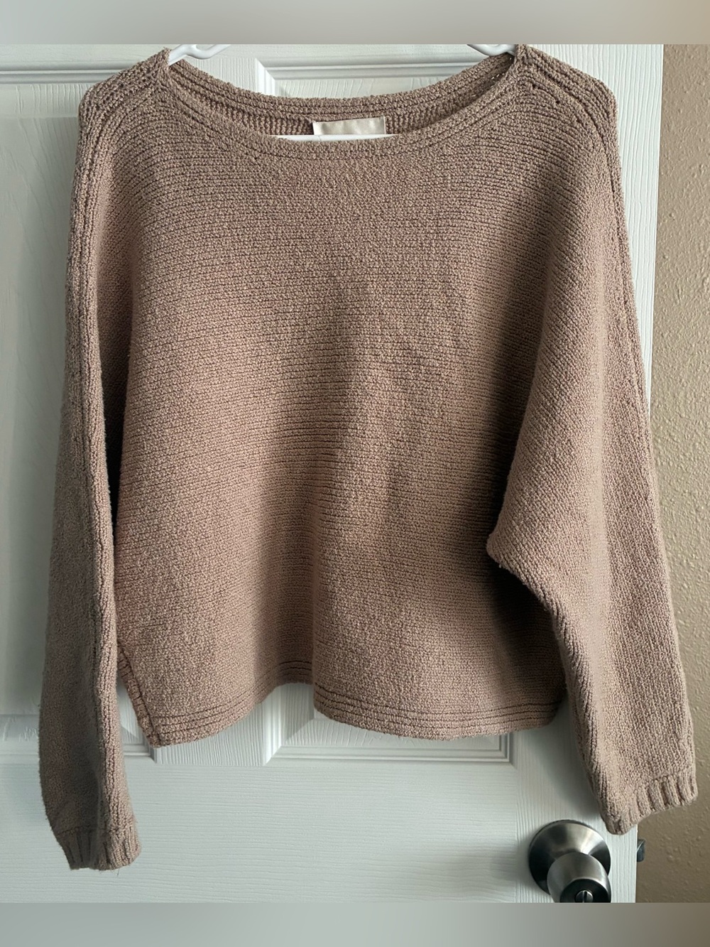 Industry Republic Clothing Dolman Boxy Sweater, Size Medium, Beige/Tan